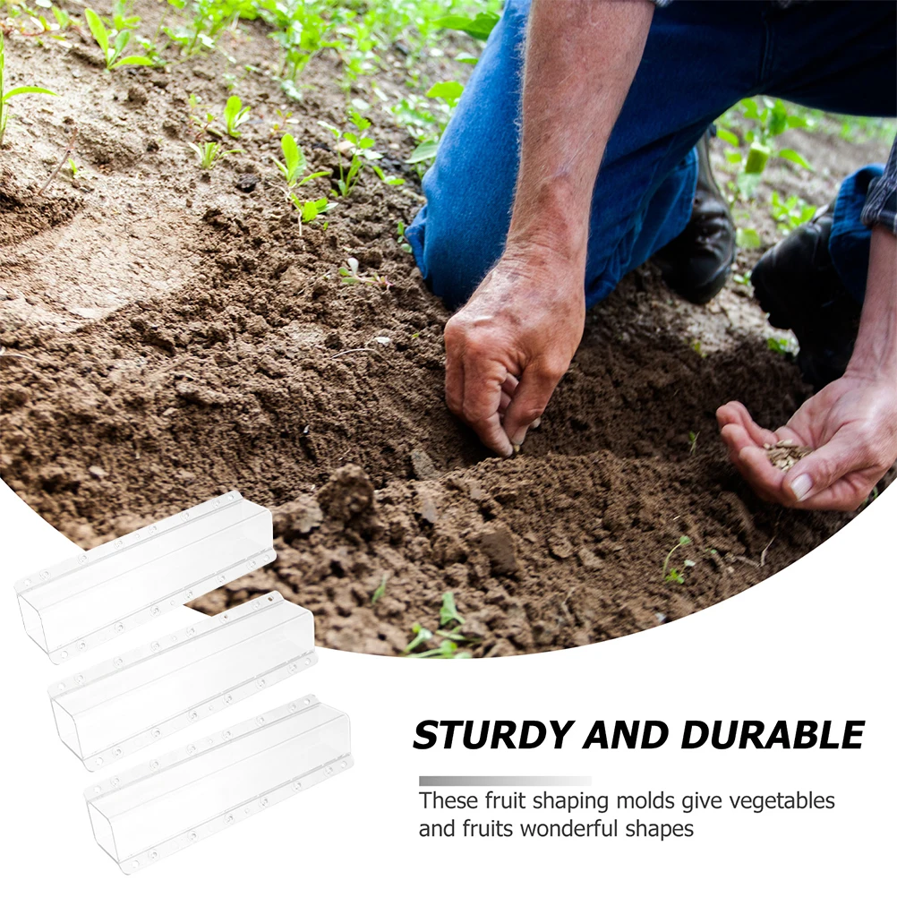 3 قطعة قالب زراعة الخيار مربع الفاكهة شكل تزايد قوالب لحديقة الخضروات الفواكه تشكيل أدوات قالب تشكيل الخضار #1