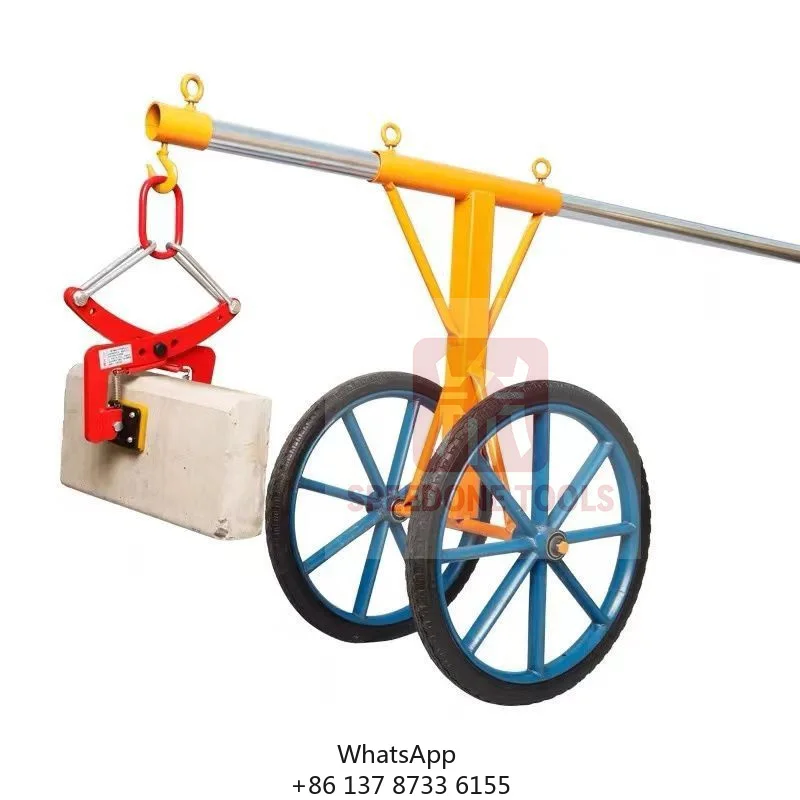 Curbstone Transporter Roadstone Mover Stone Moving Tool For Curbstone Installation Laying With Curbstone Transport Cart