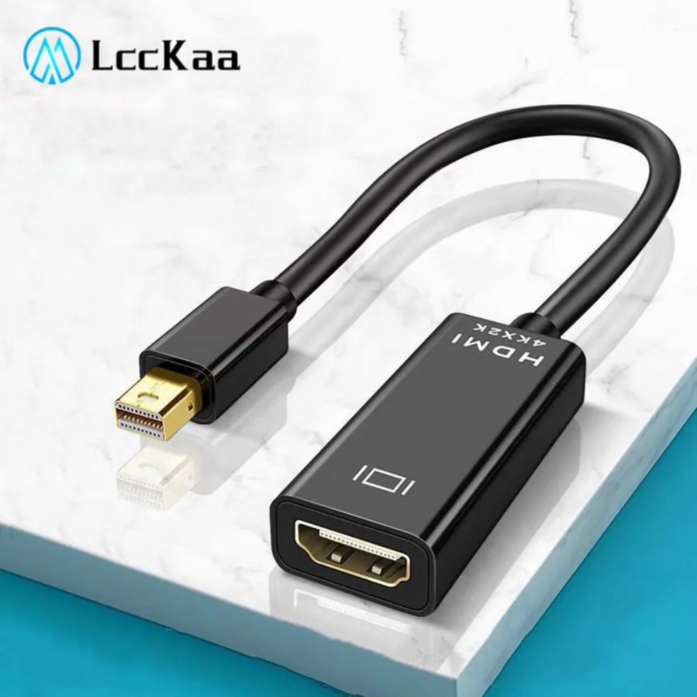 Mini DP para cabo adaptador HDMI, 4K, Mini Displayport para HDMI, 1080P, Mini DP macho para fêmea compatível com HDMI para Apple MacBook Air Pro