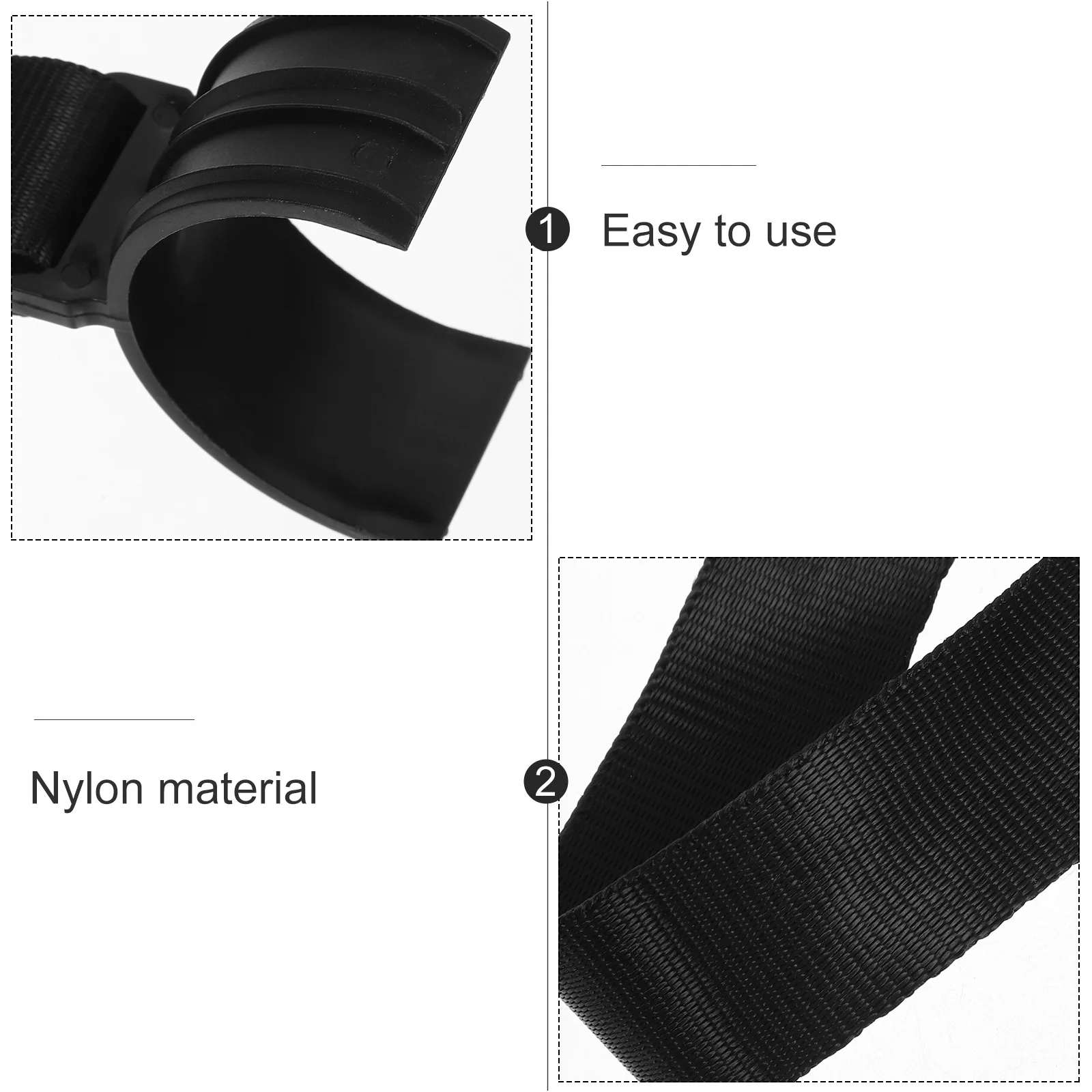 

1 set Rescue Belt Motorcycle Tie Down Heavy Duty Straps Towing Plastic Rope Motorbike Strap Car Trailer