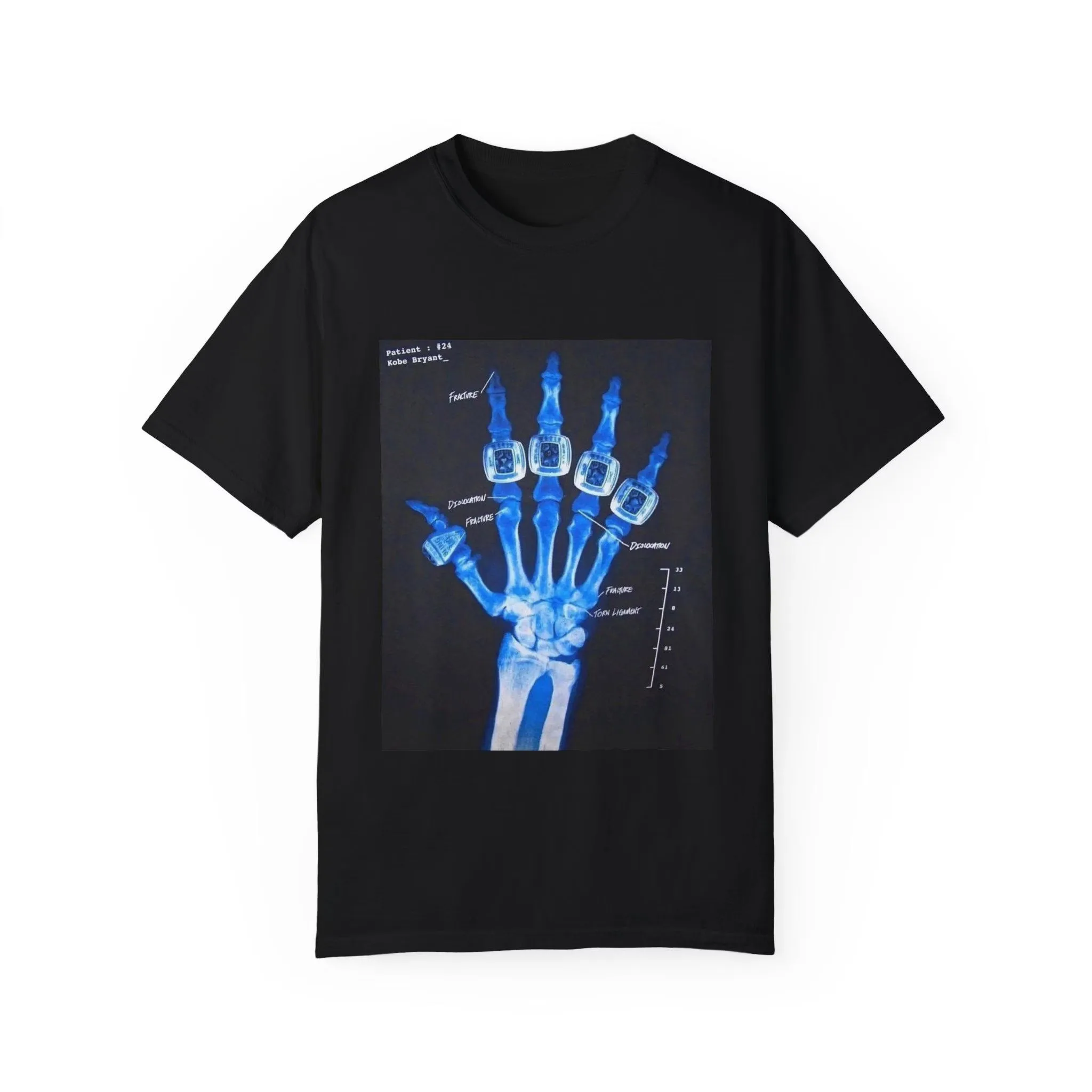 

Kobe X-ray Hand Trendy Streetwear Pattern Printing Summer Luxury Brand Cotton Men's and Women's T-Shirts Short Sleeves