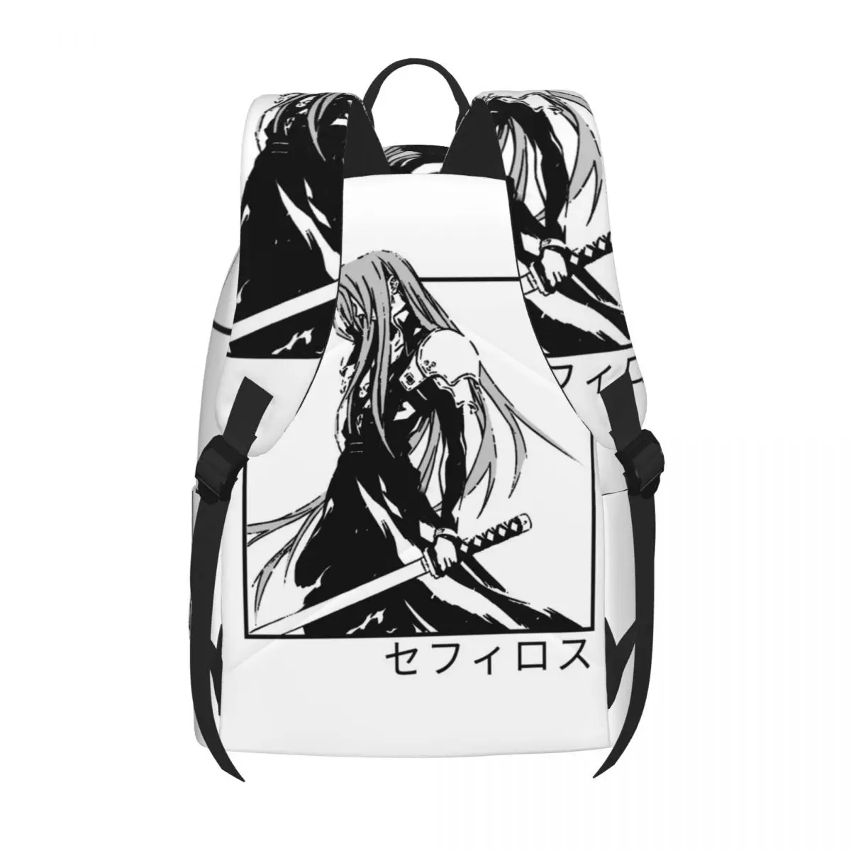 Sephiroth Ffvii Fantasy Cloud Backpack cool man fight video game Durable Backpacks Stylish School Bags Sport Design Rucksack