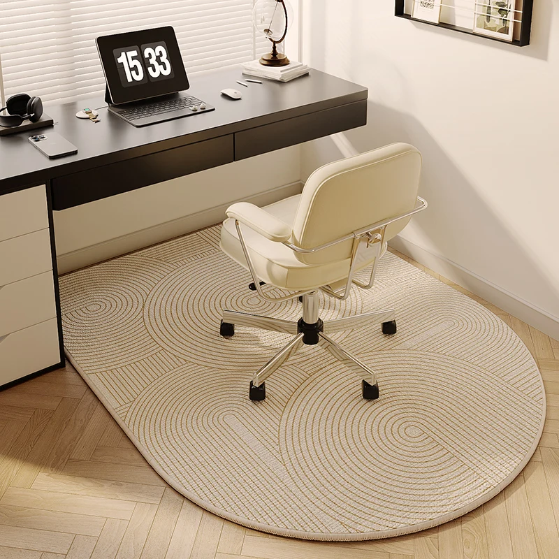 VIKAMA Arbeitszimmer-Bodenmatte, Computertisch, Rollstuhl, Drehstuhl, Matte, gewölbt, Schlafzimmer, Nachttisch, Schminktisch, Teppich, Heimdekoration