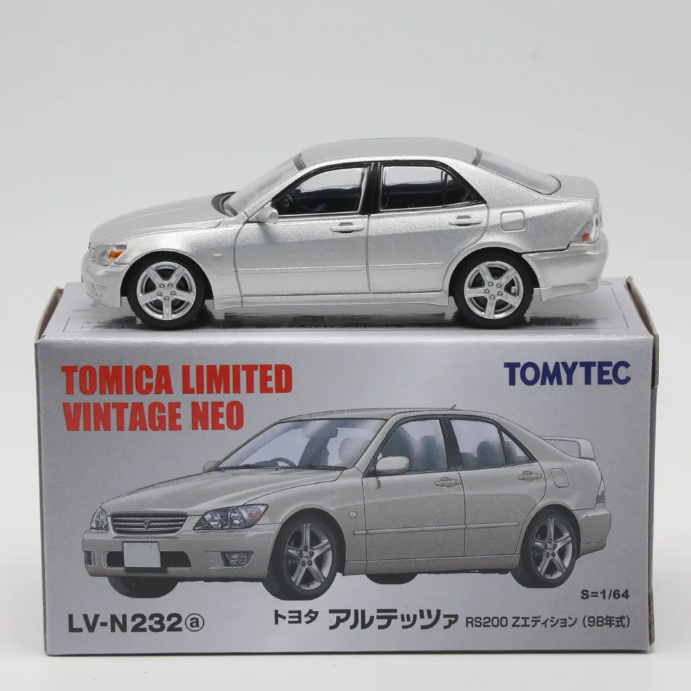 1/64 Tomytec Tomica TLV N232A/B TOYOTA Altezza RS200 JDM Limited Edition Simulation Alloy Static Car Model Toy Gift