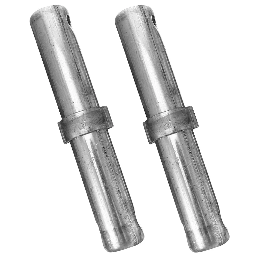 2 Pcs Scaffolding Accessories Coupling Pin with Collar Locking Pins Part Insert for Spring Retainer Accessory Equipment