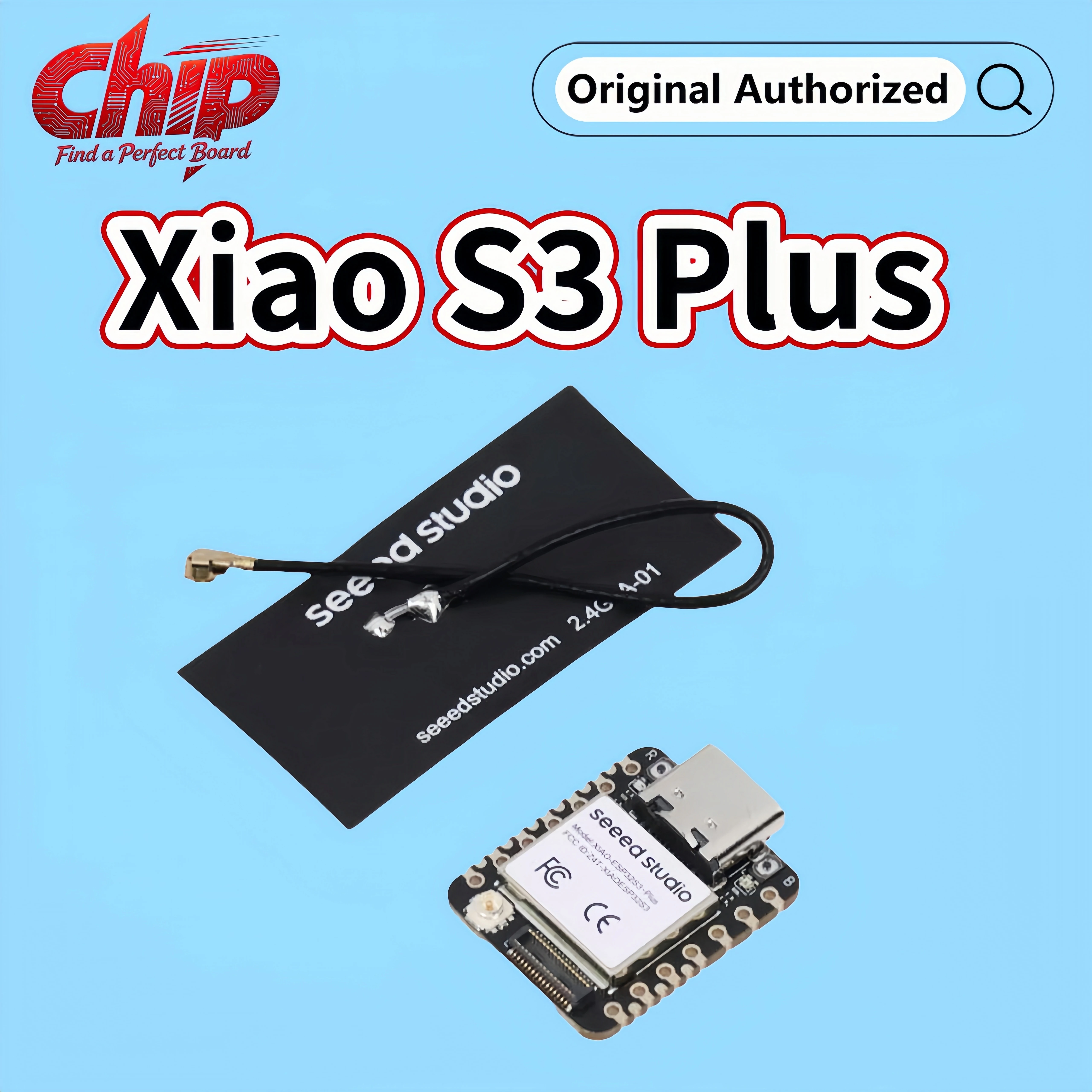 New XIAO ESP32S3 Plus 2.4GHz WiFi 20GPIOs BLE 5.0, 8MB PSRAM, 16MB FLASH, ESP32-S3 Dual-Core, Battery Charge Supported