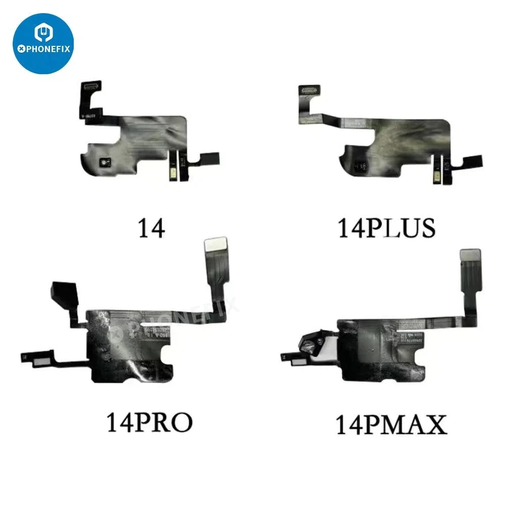 Earpiece Sensor Flex Cable Without Speaker For iPhone 13-14 Pro Max Earpiece Proximity Light Sensor Flex Cable Replacing