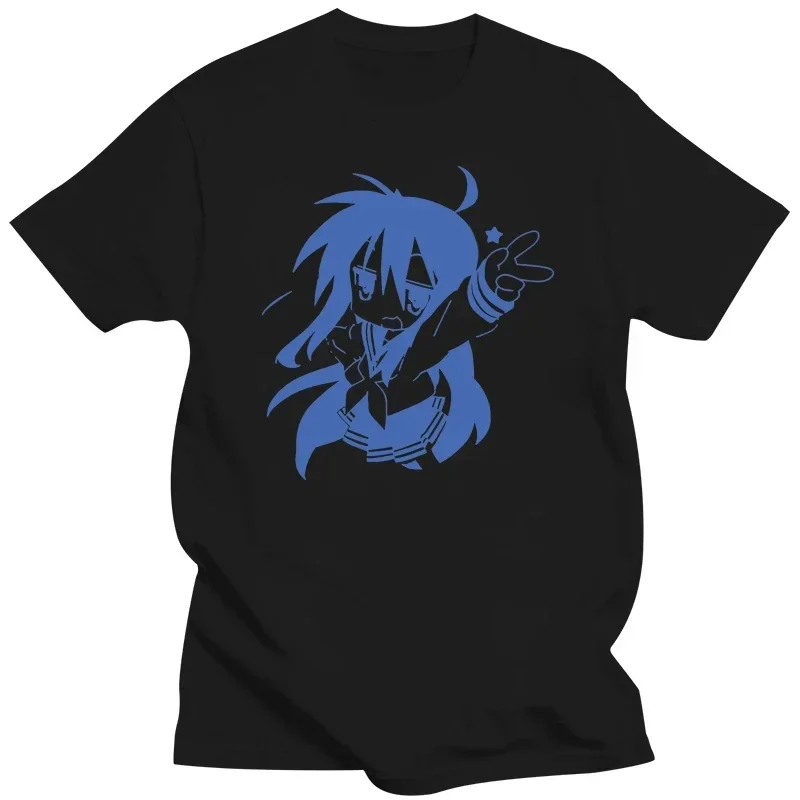 Konata Izumi Lucky Star T-Shirt Anime Japan White-Grey Short Men Tee Shirt mens designer clothes new in tops & tees harajuku