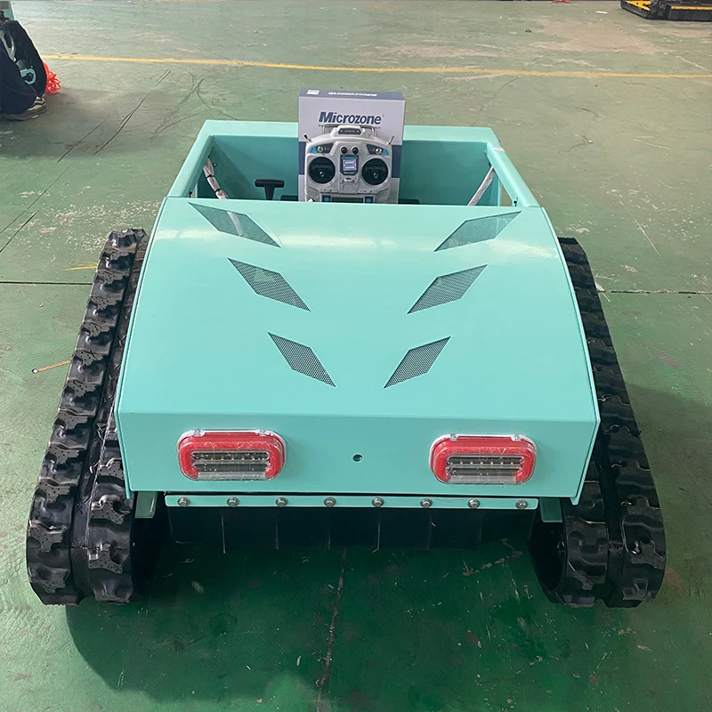 

Customized self-propelled garden lawn mower, diesel lawn mower, rotating track all terrain remote control lawn mower