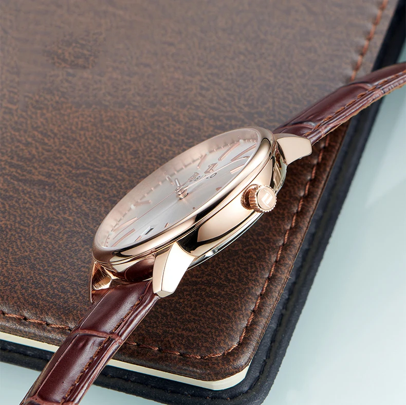 OBLVLO Orologio automatico da uomo 39,8 mm Orologio da polso meccanico vintage ultrasottile 50 m Movimento Miyota con zaffiro impermeabile