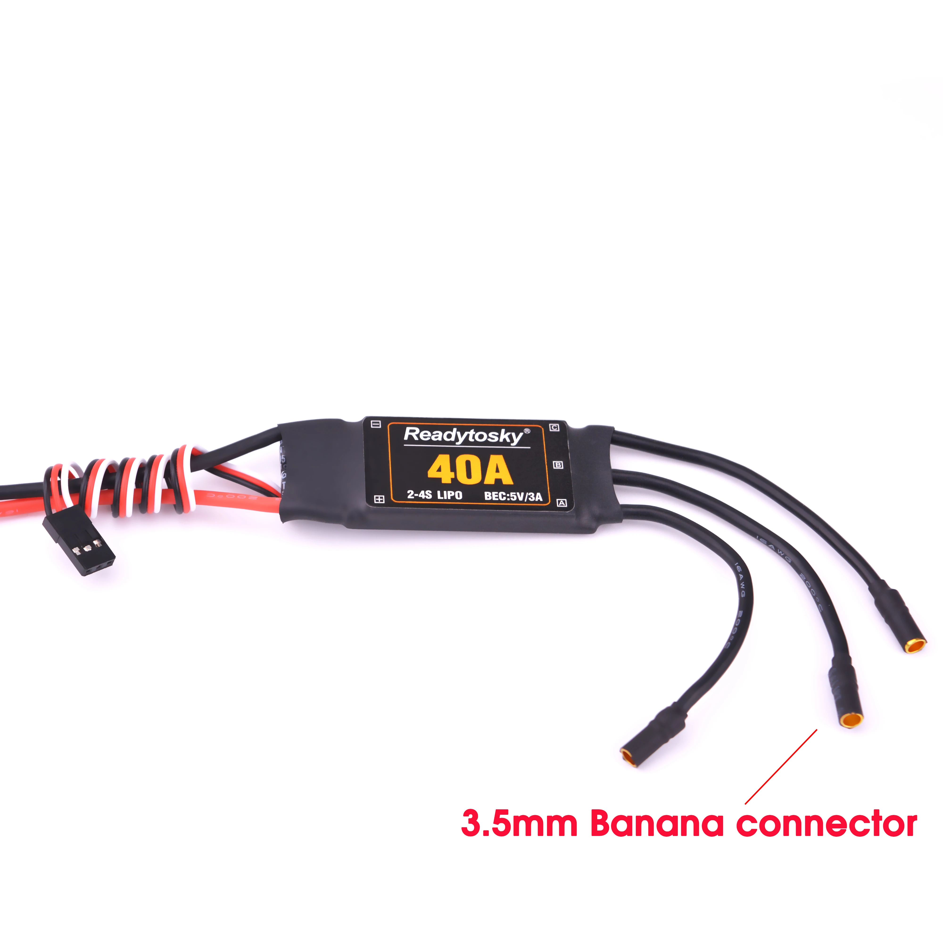 Readytosky 40A 2-4S ESC Speed Controller With UBEC 5V 3A For RC FPV Quadcopter RC Airplanes Helicopter Fixed Wing F450 S500 F550