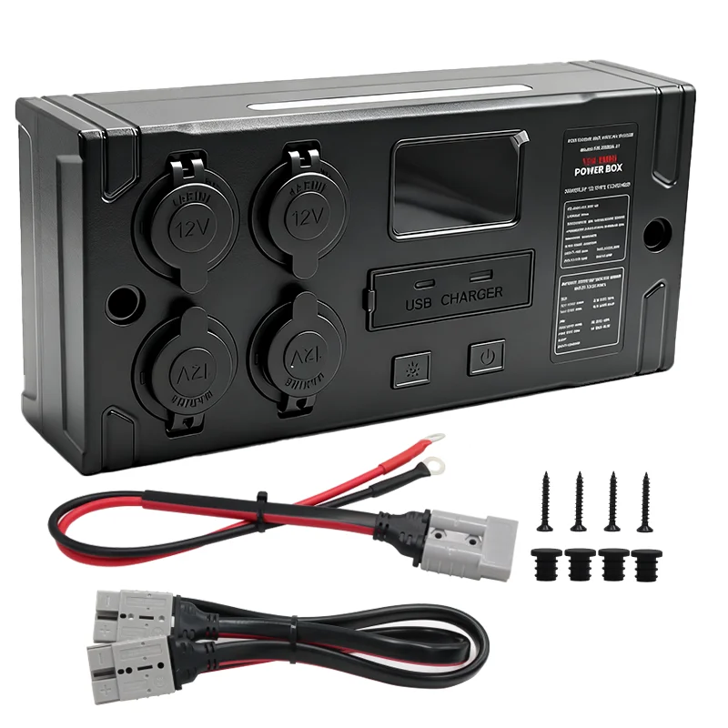 Portable 12V DC Power Control Hub Multi Sockets with Fast Charging ...