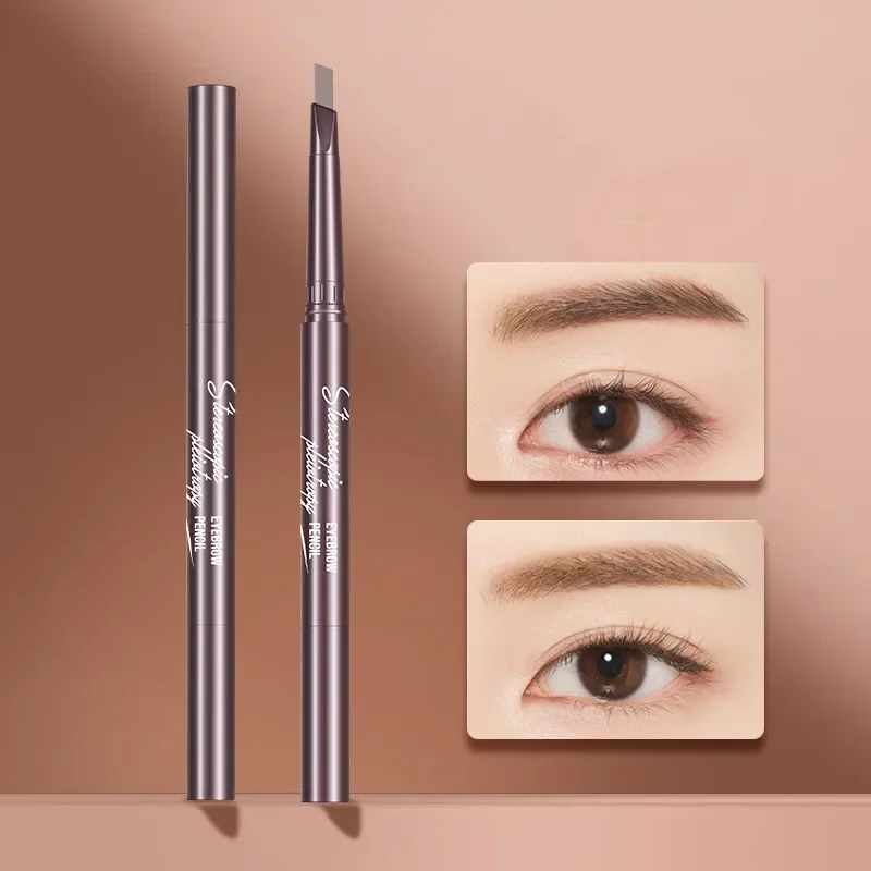 5 Colors Eyebrow Cosmetics Pencil Waterproof Double-headed Eyebrow Tattoo Natural Long Lasting Makeup Paint Eyebrow Pencil