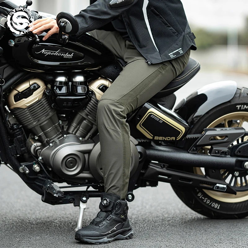 

SFK 2026 New Motorcycle Pants Men's Riding Trousers Summer Mesh Breathable Quick-drying With CE Protective Equipment Accessories
