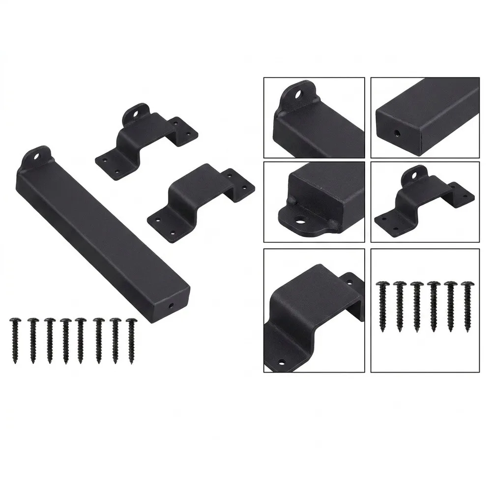7.5 Inch Slide Bolt Latch Constructed from Premium Carbon Steel for Reliable Closure on Fence and Double Door Systems