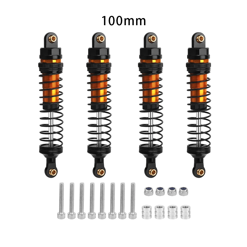 4 Stück 70 mm 80 mm 90 mm 100 mm 110 mm 120 mm Stoßdämpfer-Dämpfer für 1/10 RC Crawler Car Axial SCX10 III AXI03007 RBX10 GEN8 D90 TRX4 – Detail 23