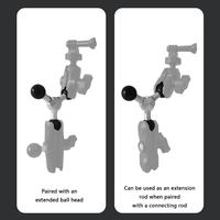 652F Lightweight Ball Car Headrest Ball Head Holder Mount Motorcycle Base Adjustable for Camera Phone Accessories