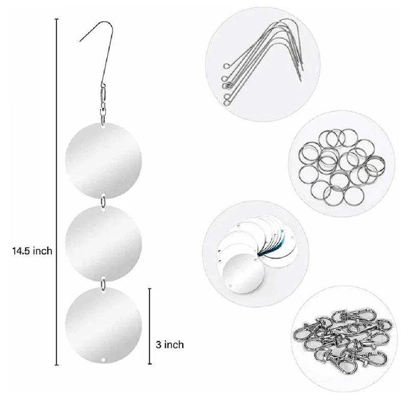 Highly Reflective Bird Repellent Discs, Double-Sided Mirror Bird Scare Reflectors for Outdoor Use Tools