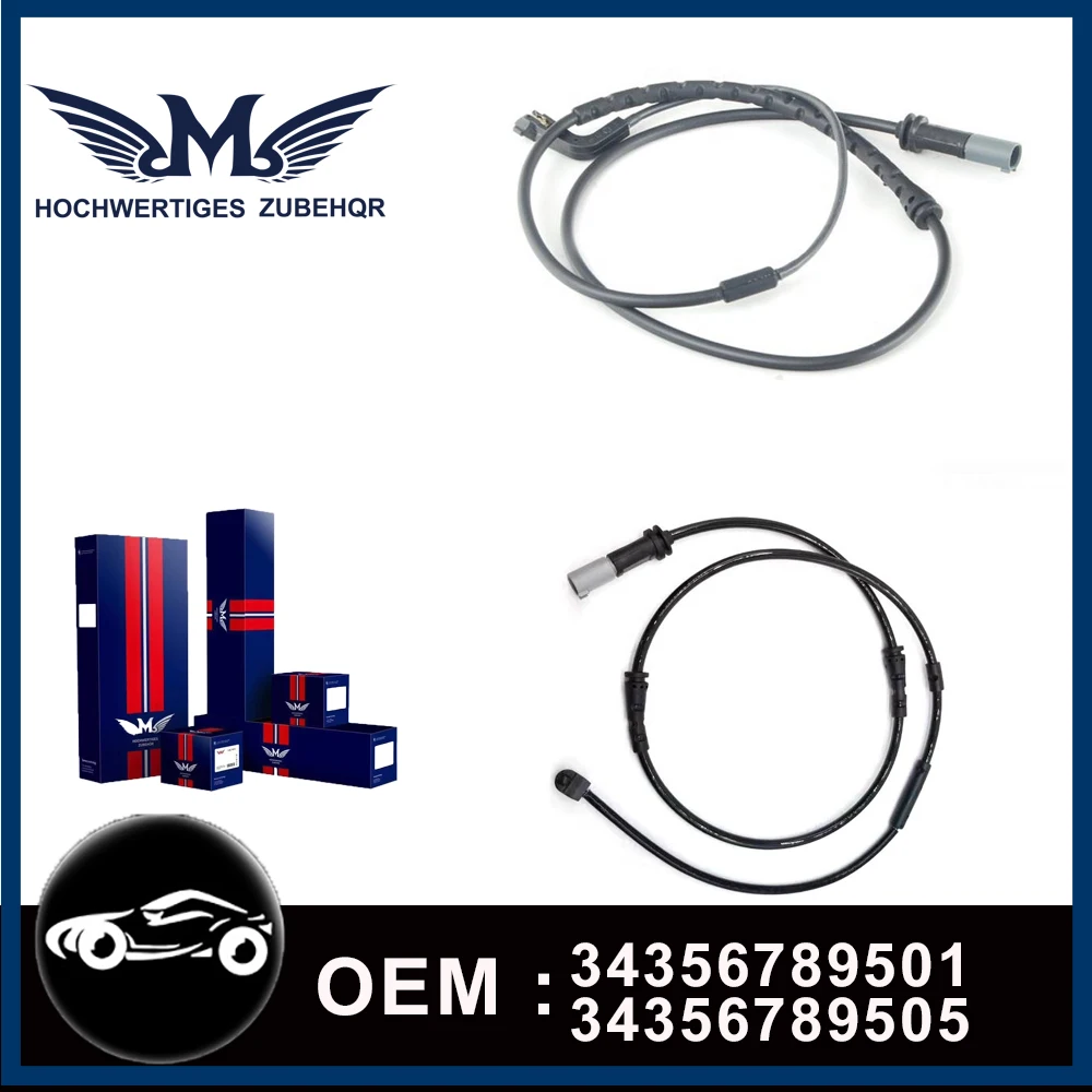 

M Brand Front + Rear Brake Pad Wear Sensor 34356789501 + 34356789505 For BMW X5 E70 X6 E71 E72 Brake Induction Wire Replacement