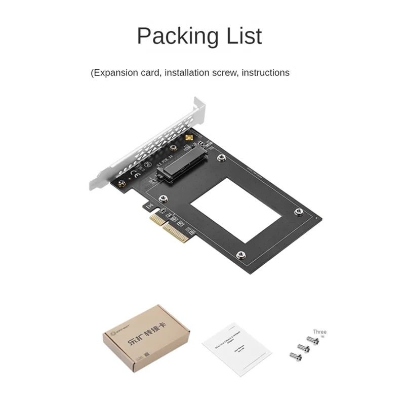 

PCIE4.0 to U.2 True Speed 7000MB Expansion Card U2 Adapter Card Nvme Ssd Wire-Free Network Card IO-PCE8639-U2