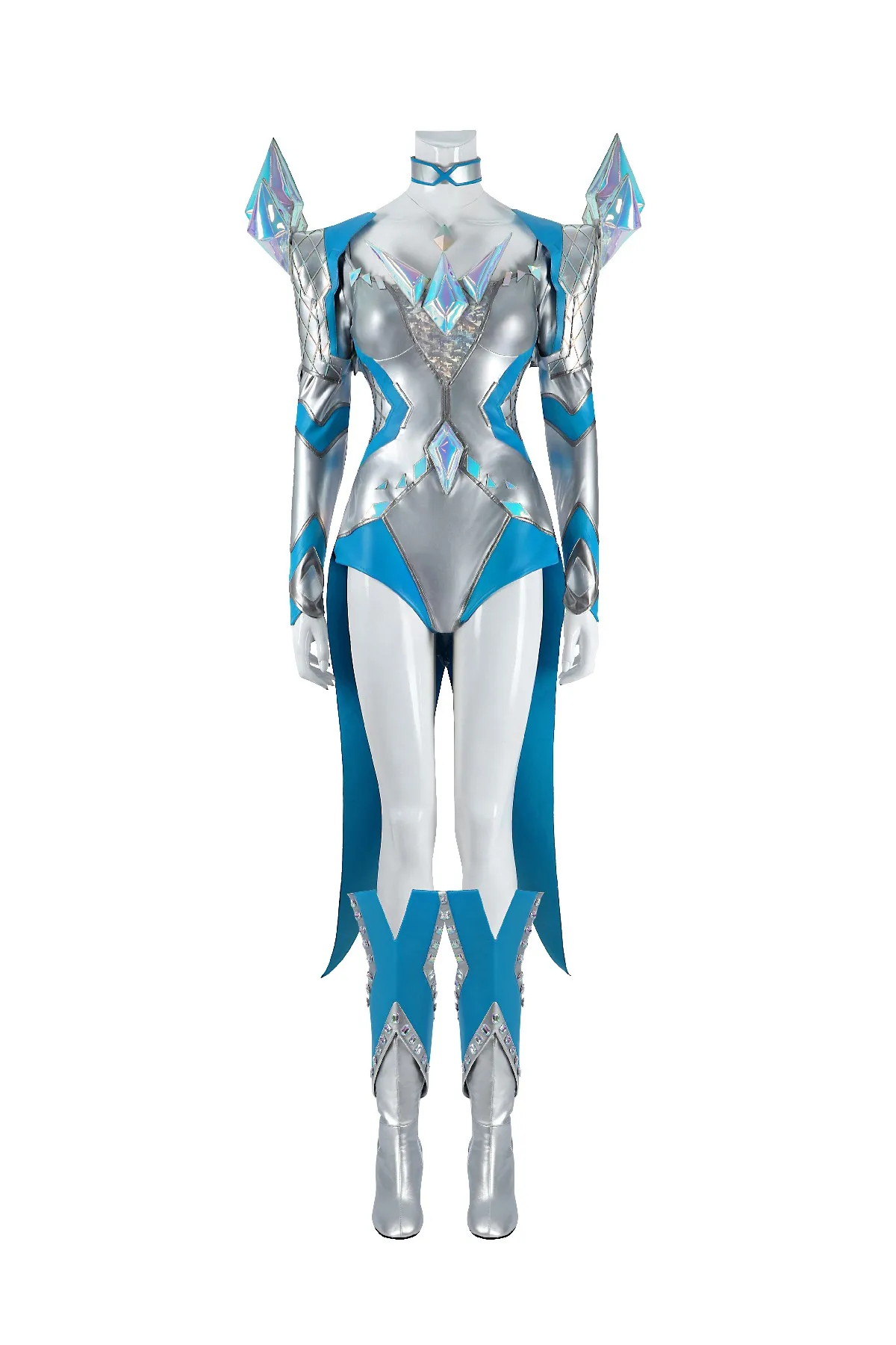 Emma Cosplay Costume White Rivals Queen White Faux Leather Jumpsuit Halloween Carnival Party Outfits