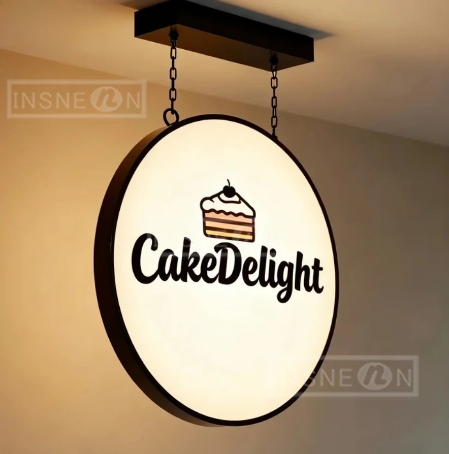 علامة منزلية مخصصة Led رسائل ضوء النيون لافتات الأعمال الاكريليك شعار جدار صندوق تصميم شخصي علامات مشرقة الإعلان في الهواء الطلق