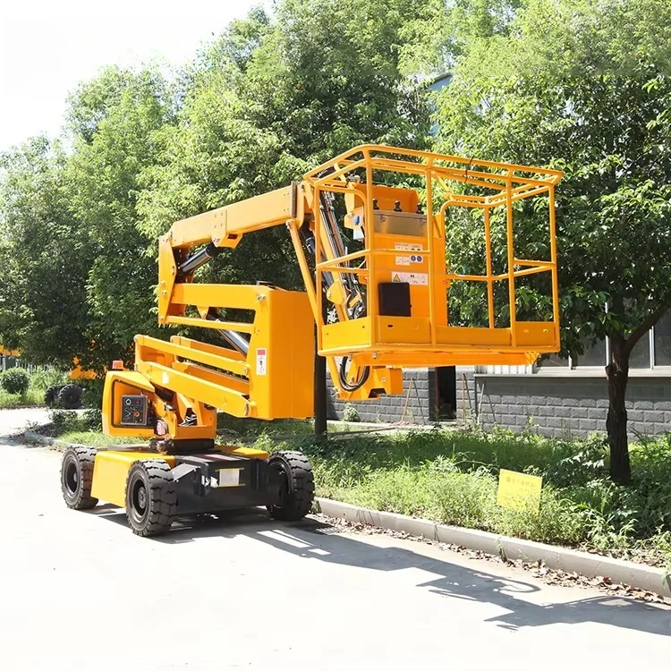 Customized Cherry Picker Articulated Boom Lift 360 Rotation Man Lift for Advertising Sign Installation & Painting