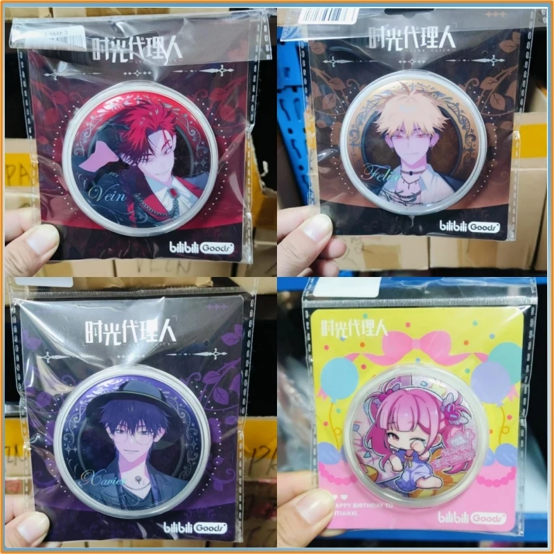 

Genuine Link Click Badge Pins Lucas Li Tianxi Xavier Liu Xiao Charles Li Tianchen Vein Felix Xia Fei Anime Goods Toy Fans Gift