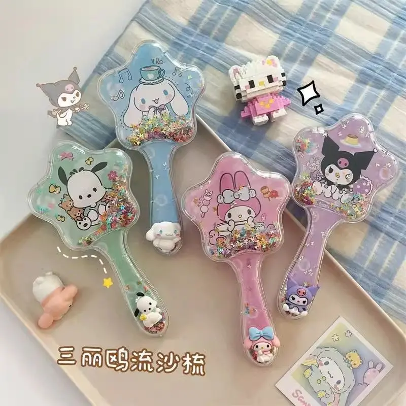 Sanrio Air Cushion Comb Cinnamoroll My Melody Kuromi Pochacco Kawaii Girl Hair Comb Cartoon Square Massage Combs Girl Gifts