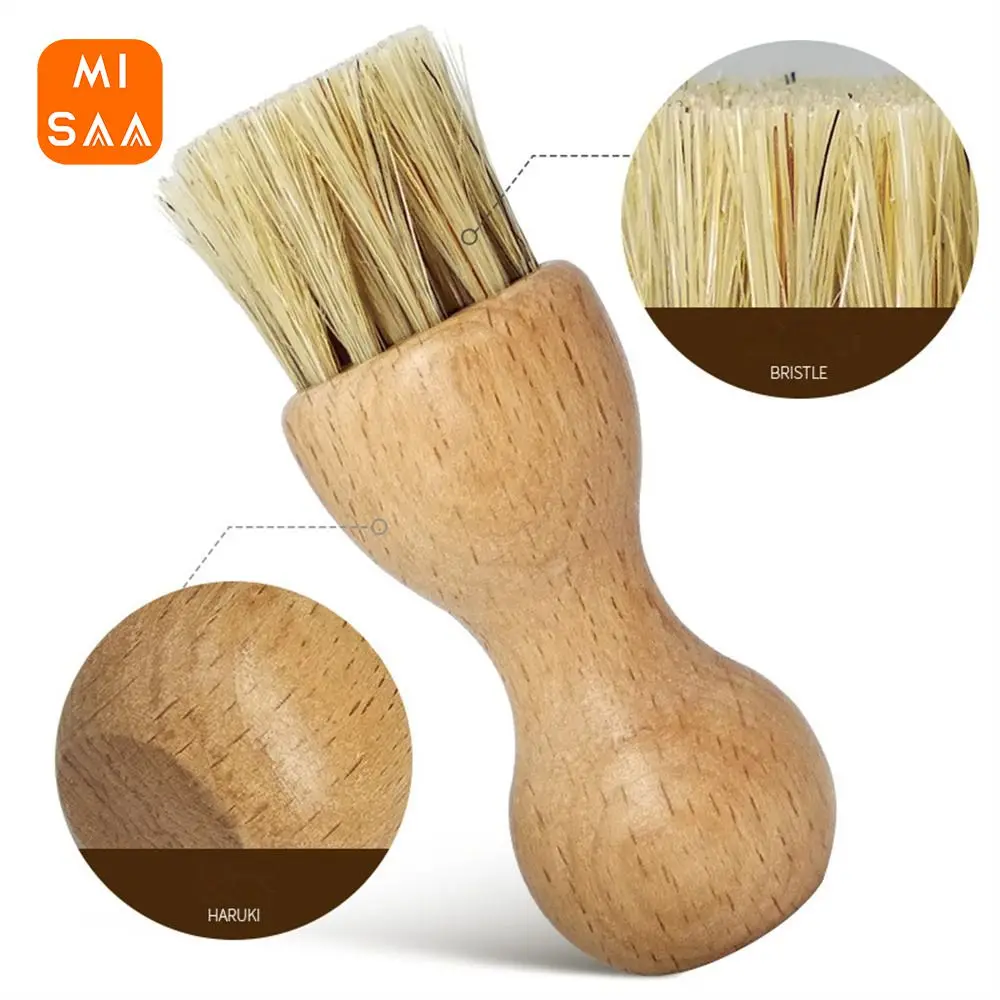 Shoe Polishing Brush Easy To Use Strong Flexibility Beech Household Cleaning Appliances Mini Shoe Brush Durable Easy To Clean