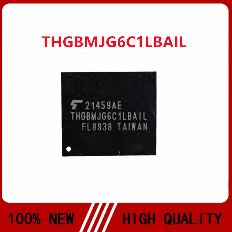 

5PCS/LOT THGBMJG6C1LBAIL TFBGA153 8GB EMMC5.1 Integrated circuit IC chip
