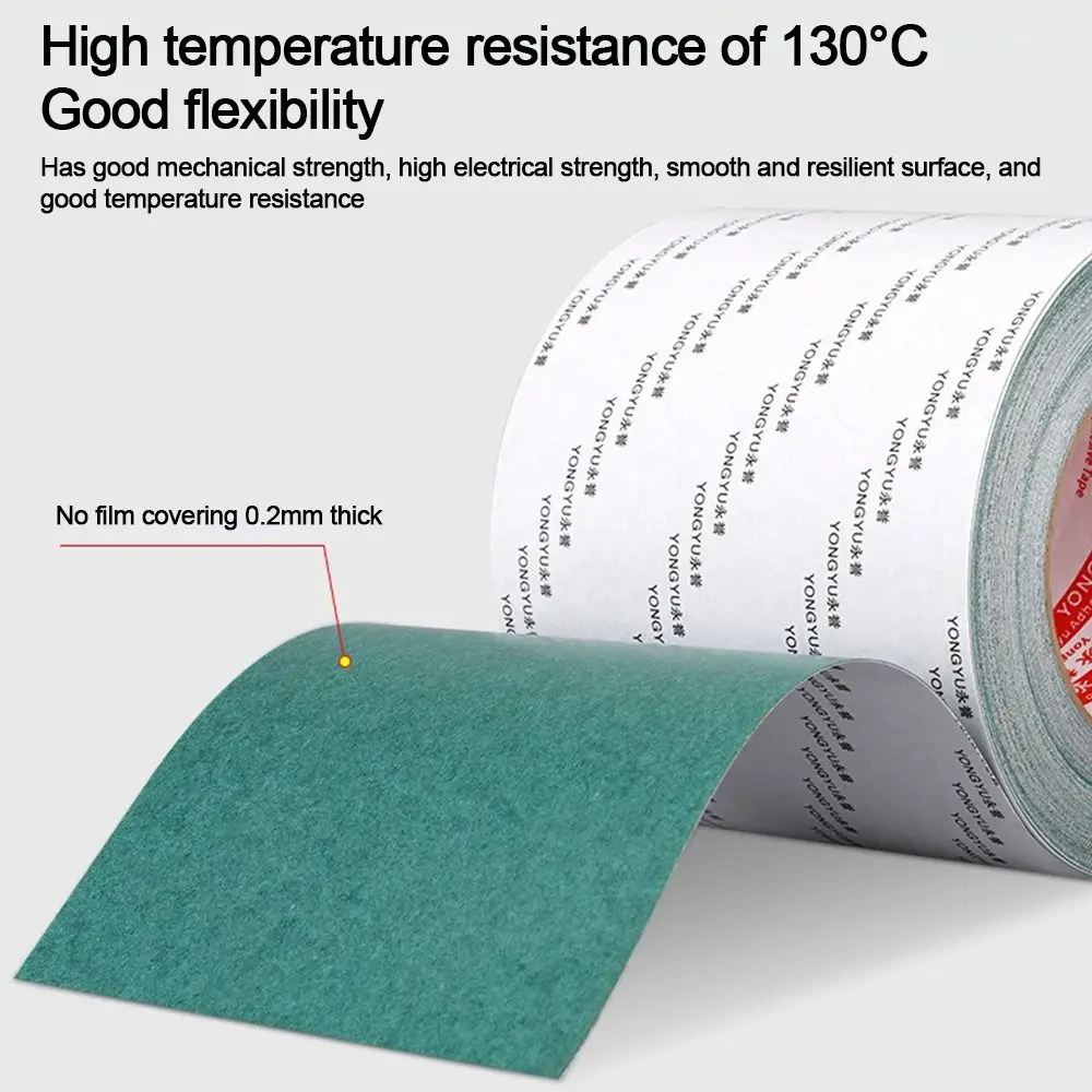 

New With Adhesive Backing Lithium Battery Pack Tape 25 Meters 21700 18650 Insulation Sticker Green Insulation Film