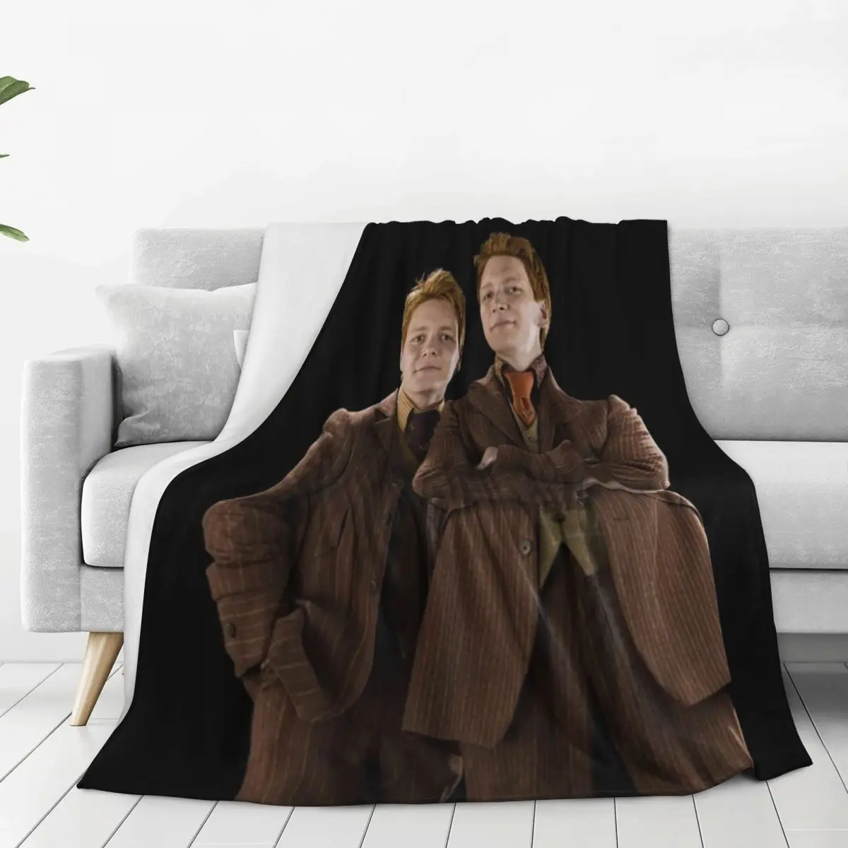 Fred And George Weasley Blanket Fleece Multi-function Sofa Throw Blankets For Home Bedroom Travel Throws Bedspread Quilt