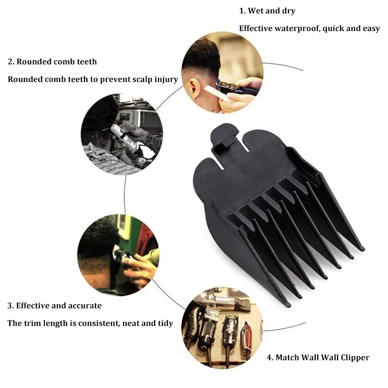 8Pcs 3-25mm Universal Limit Guide Comb for WAHL Hair Clippers Trimmer Guards Attachment Hair Beard Trimmers Blade Barber Tools