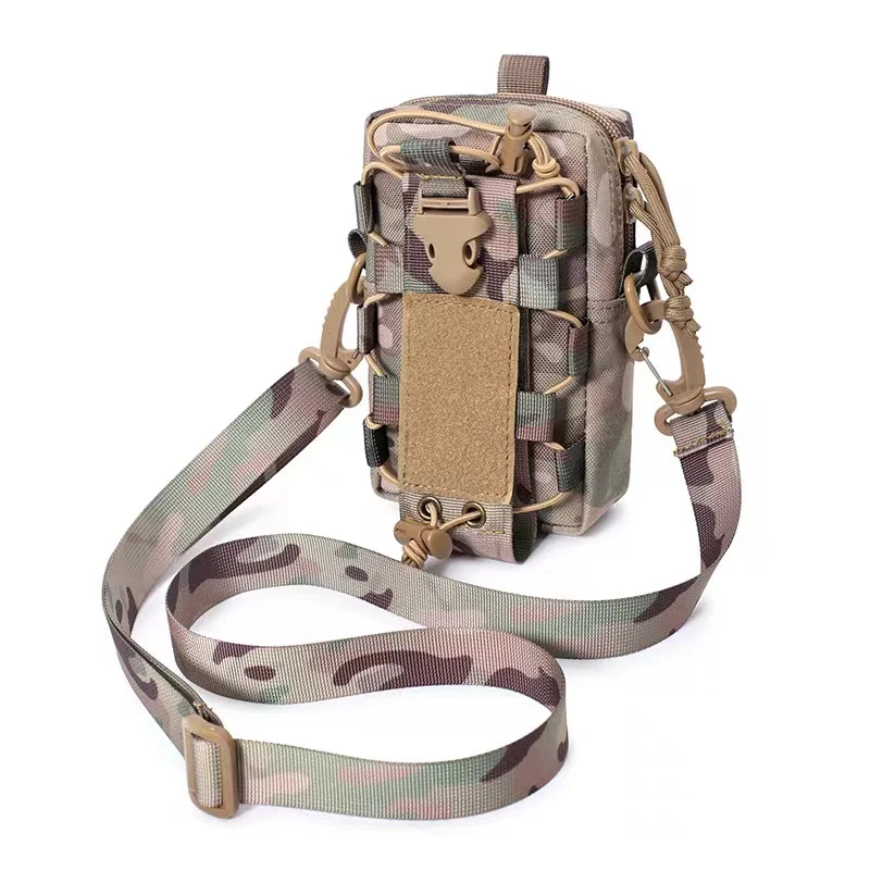 Oxford cloth mobile phone Fanny pack men's work site wear belt 6.5 inch vertical multi-functional camouflage sub bag