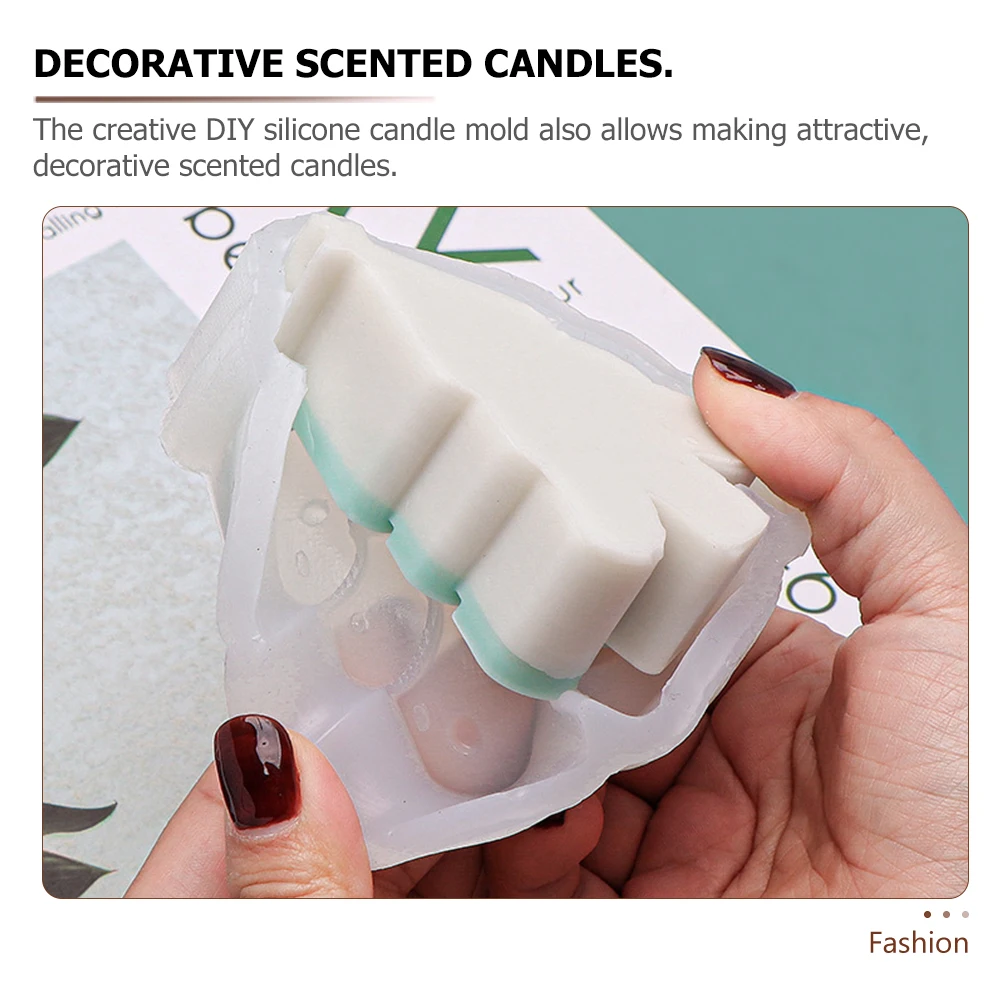 

3Pcs Flexible Silicone Mold for Christmas Candles DIY Aroma Wax Crafting Reusable Soap and Decorative Molds Christmas Mold