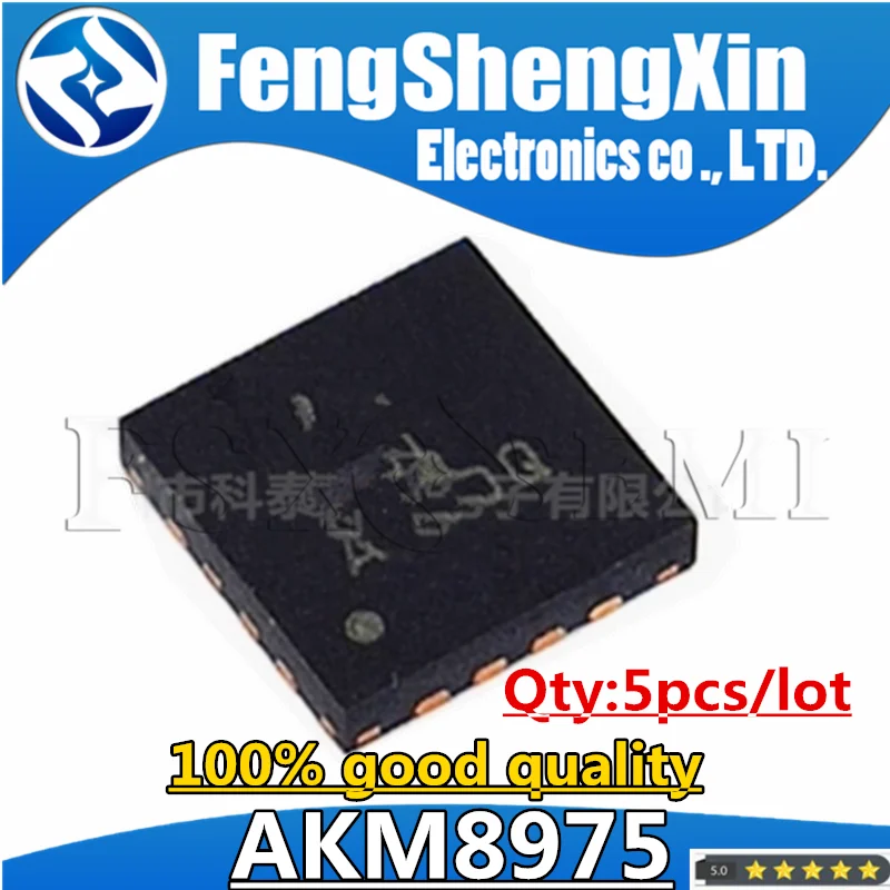 

5pcs AKM8975 AK8975-L AK8975 QFN-16 Chips