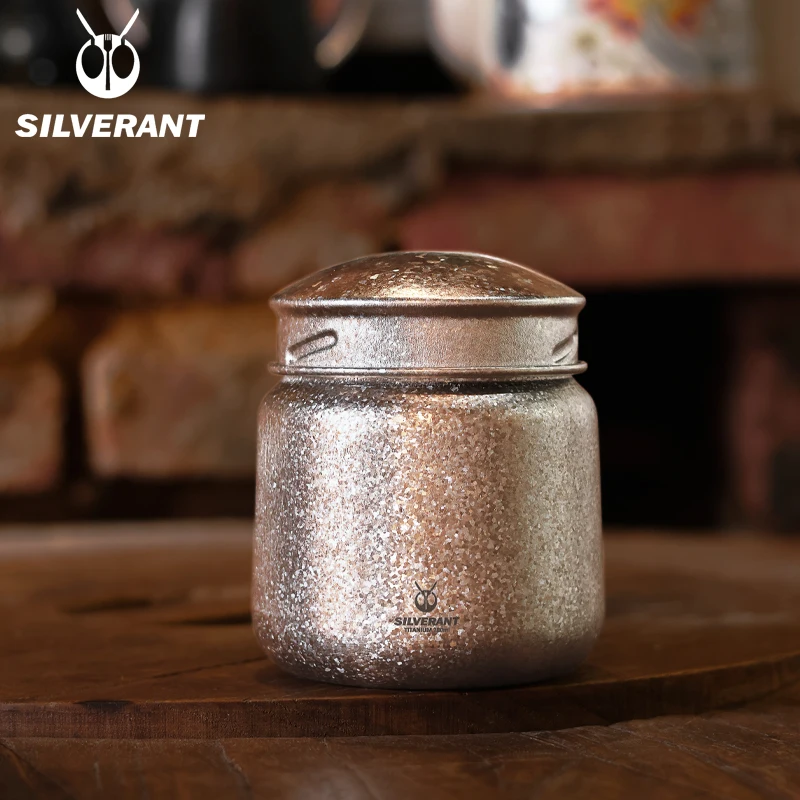 Caja de almacenamiento EDC para exteriores, cilindro de aleación de titanio, latas para café, té, herramientas multifunción, contenedor portátil ultraligero