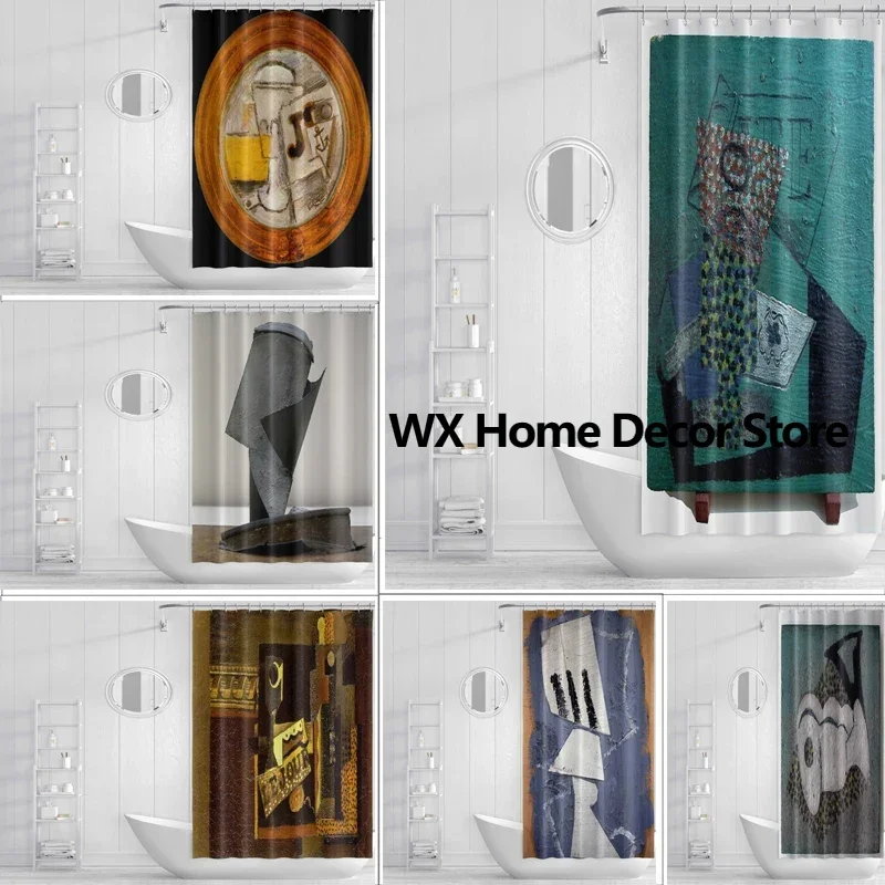 

Artistic Shower Curtain with Unique Retro Design for Mold resistant and Waterproof Bathroom