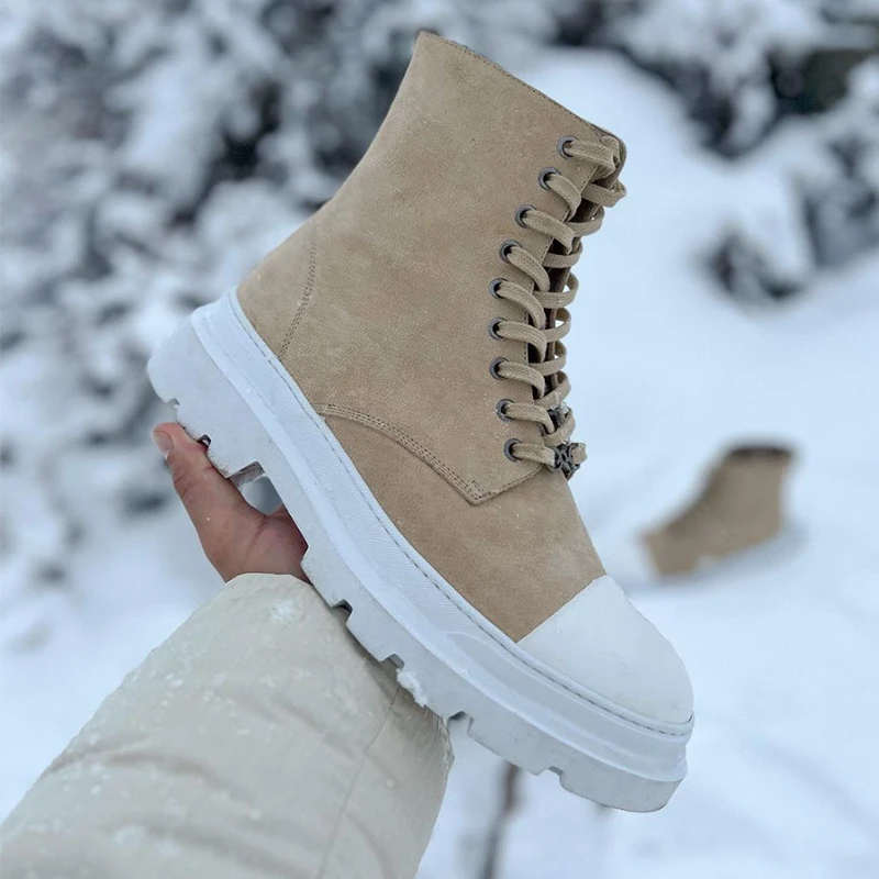 Fashionable Men Chelsea Boots Men High-top Brand Boots with Back Zippers LACES European American Style Fashionable Boots Men