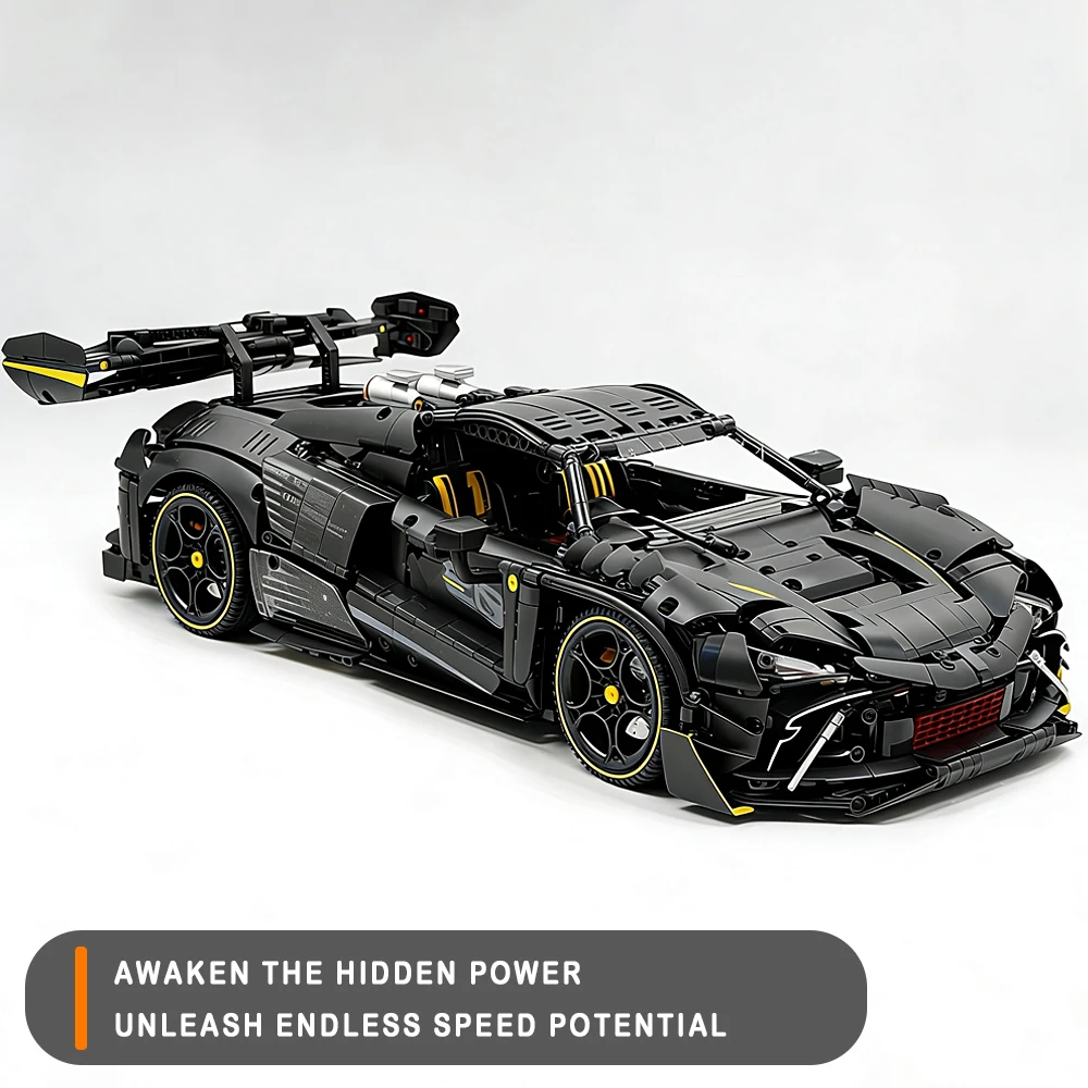 1:8 스케일 FAl 스포츠카 모델 블록 MOC 3729PCS 하이테크 대형 자동차 브릭 조립 세트 장난감 크리스마스 선물 어린이용