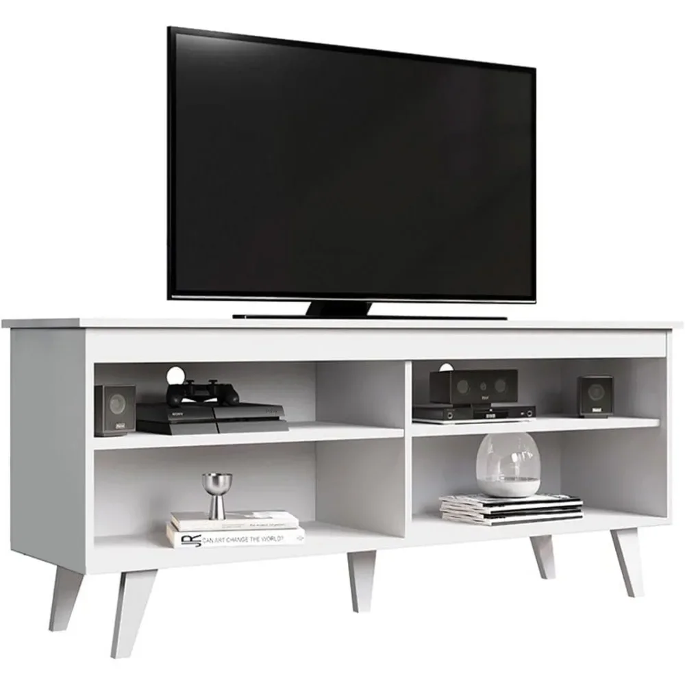 Furniture for Tv Stand Wooden TV Cabinet Cabinet With 4 Shelves and Cable Management Entertainment Center Furniture Living Room