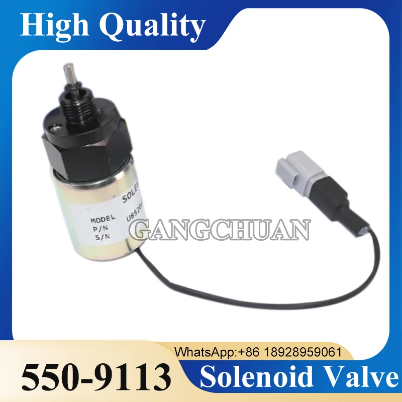 

550-9113 Fuel Stop Shutoff solenoid 5509113 U85206500 for Caterpillar CAT Engine Parts