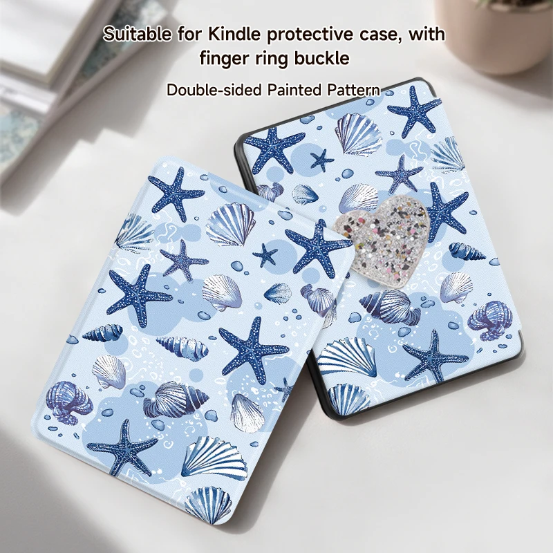 

Милый чехол Kindle с любовным кольцом, для Paperwhite 5, Kindle 10/11/12th. Противоударный, элегантный дизайн, идеально подходит для электронных читаллов.