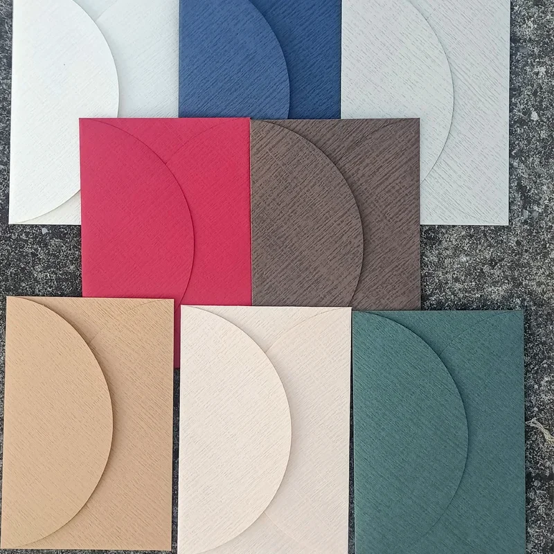 50pcs/lot Western European Envelope Linen Textured Card 155x105mm High-grade Envelopes for Wedding Invitation Busines Stationery