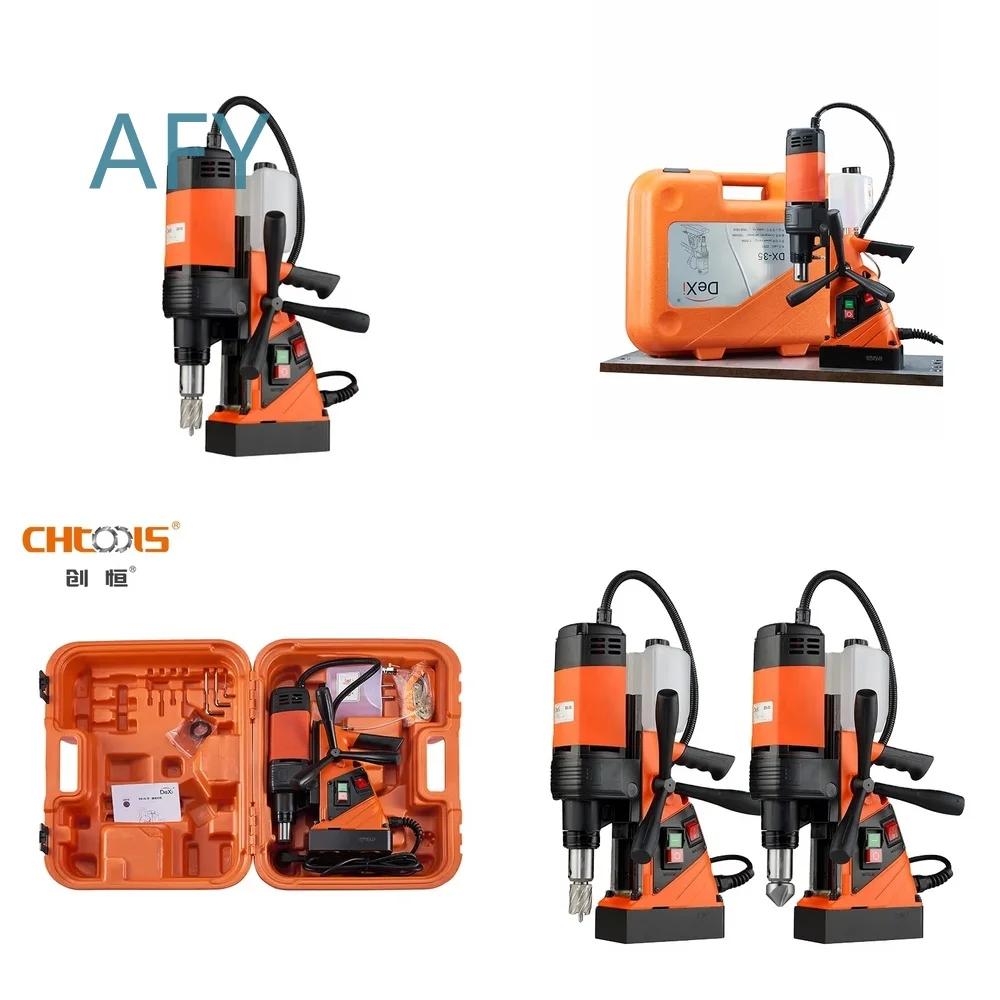High Power Magnetic Drill Machine for CHTOOLS 700 RPM Industrial Metal Drilling Tool with 10000N Core Force and 35mm Max