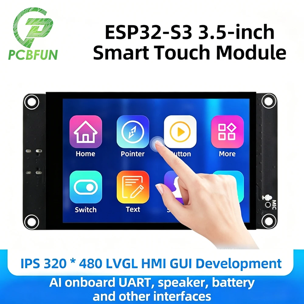 

ESP32 S3 Touch LED Display WIFI Bluetooth Development Board 3.5inch Smart Display Screen ST77922 LCD TFT Module for XiaoZhi AI