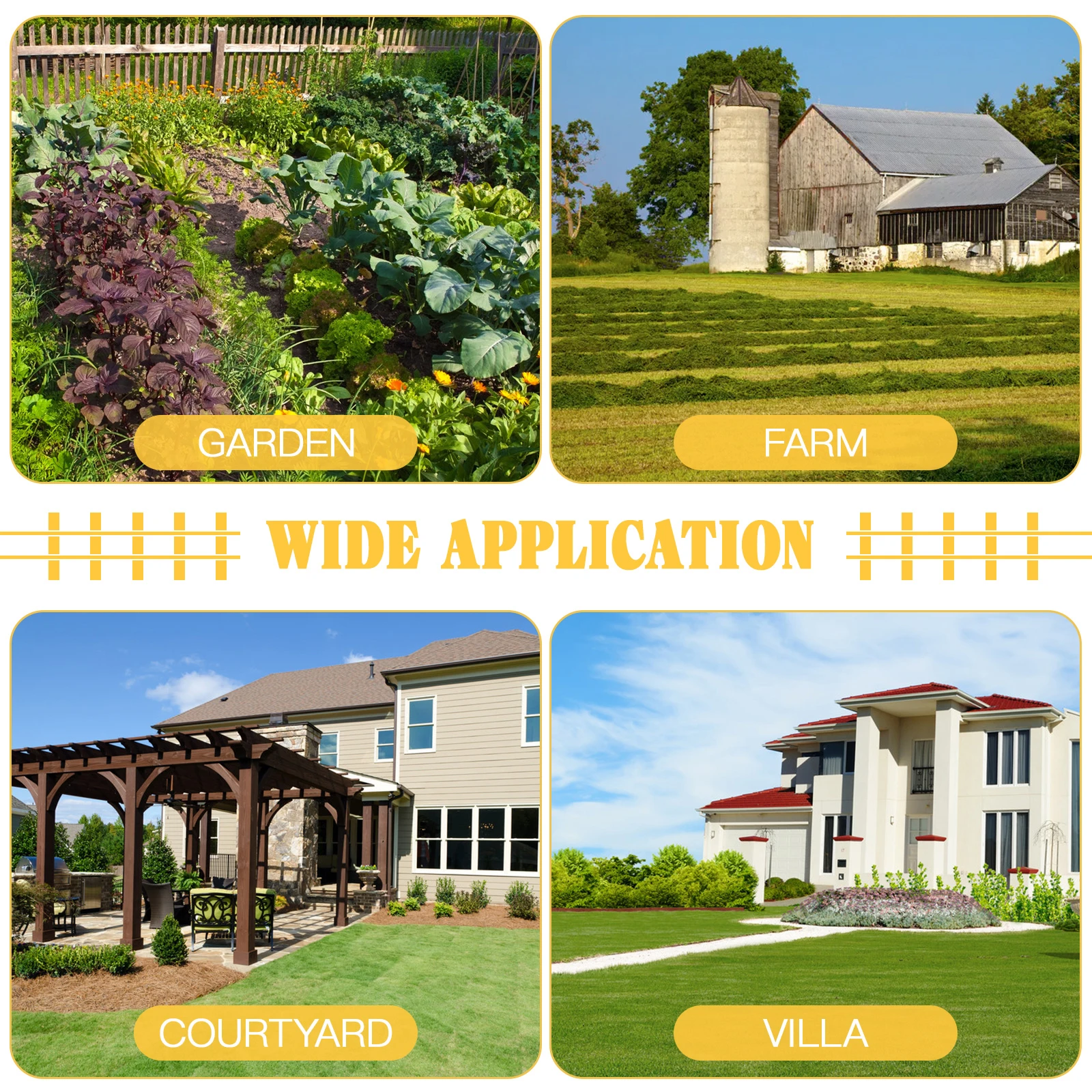 

Plastic Garden Lawn Fence Landscape Fencing Ornamental Border Panel Reusable Easy Install Decorative Edging No Dig Fence Panels