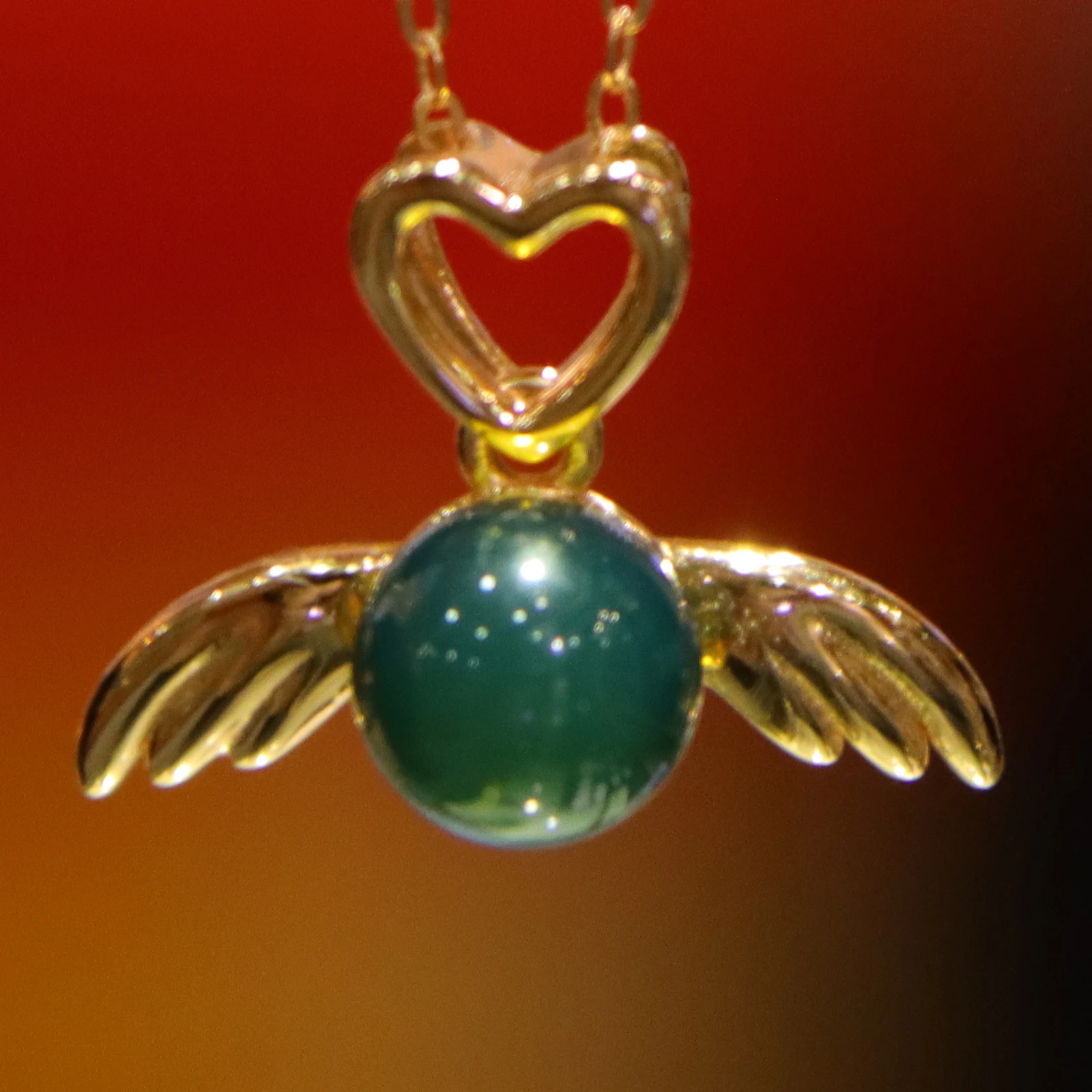 

Pure Silver Inlaid Natural Mexican Blue Amber Cherub Pendant with 7mm Amber Bead and Matching Sterling Silver Necklace