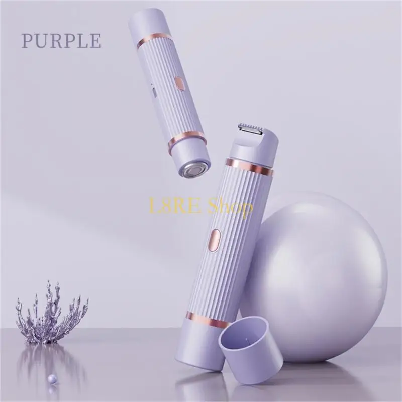 l8re 2 في 1 نساء جسم ماكينة حلاقة بيكيني تقليم القابلة لإعادة الشحن